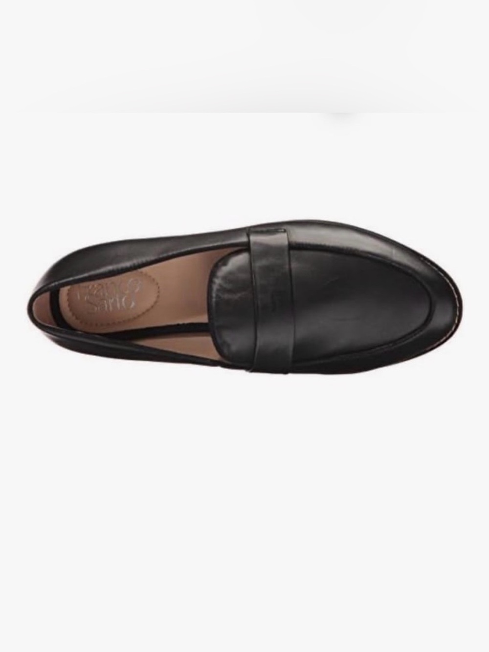 Franco Sarto L-Hudley Black Leather Loafers 10
